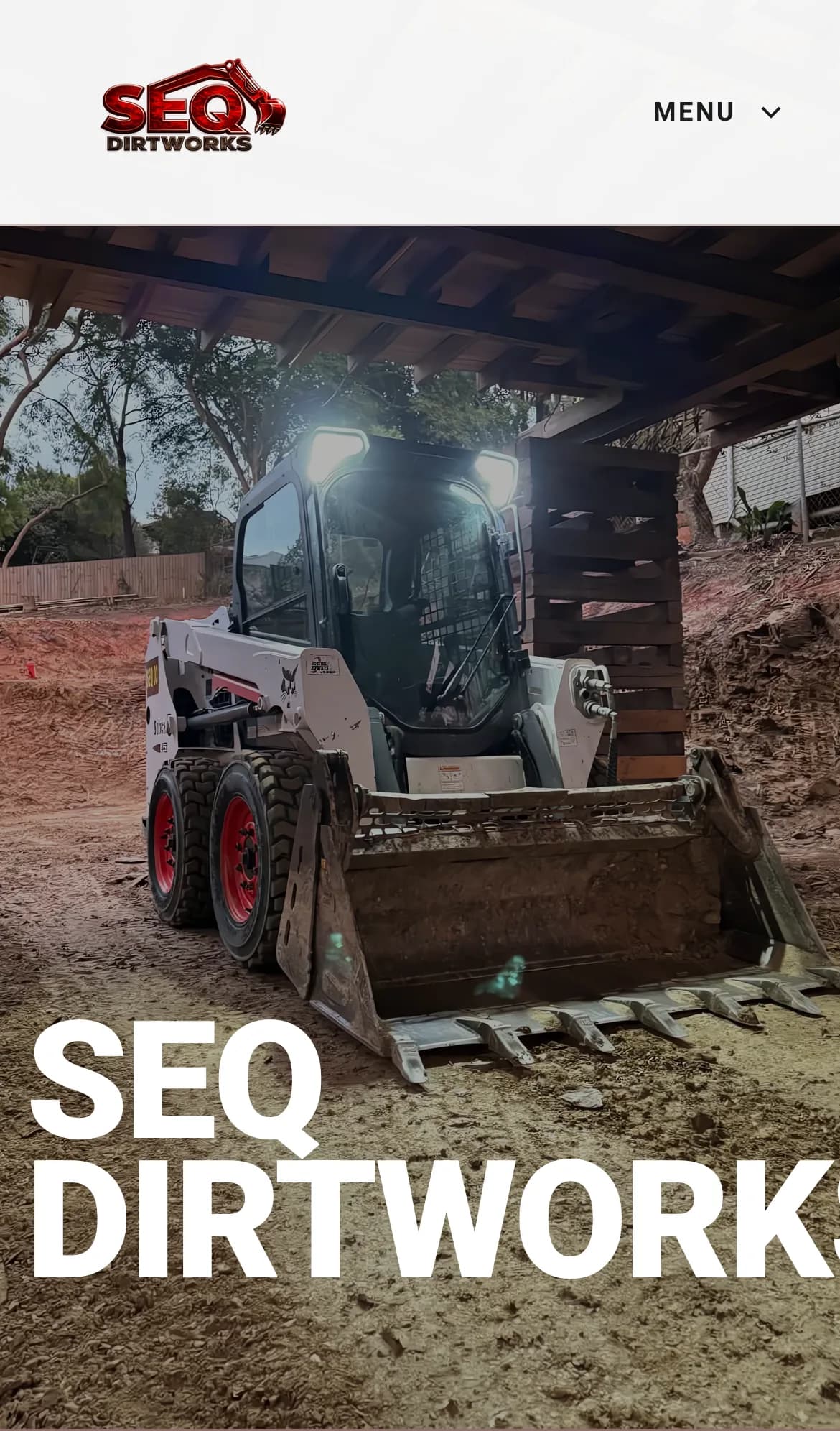 SEQ DirtWorks website, hosted by Syntra